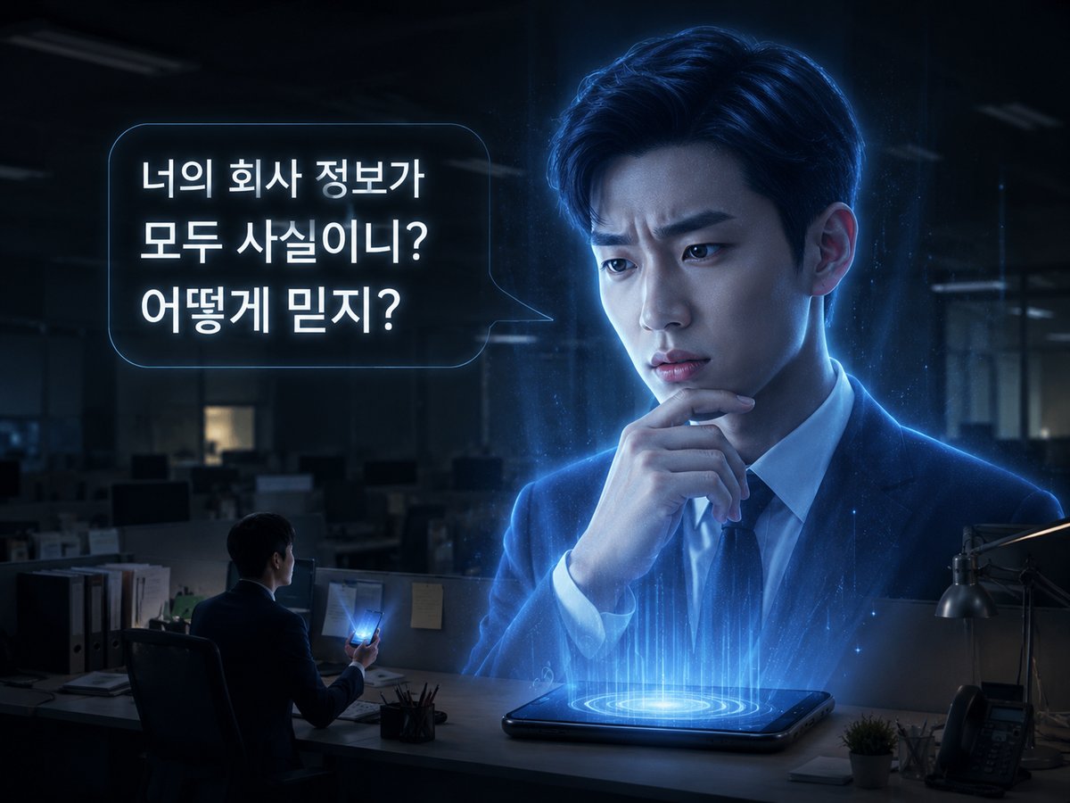 AI’s suspicion, verification, and trust process scene